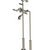 Rubinet 3FRML Floor Mount Tub Filler With Hand Held Shower