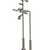 Rubinet 3FRML Floor Mount Tub Filler With Hand Held Shower