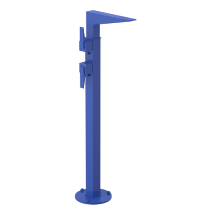 Rubinet 3FRSL Floor Mount Tub Filler