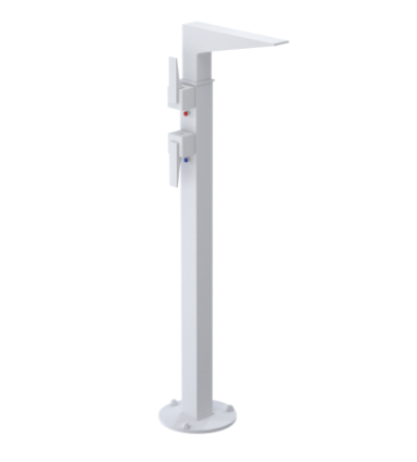 Rubinet 3FRSL Floor Mount Tub Filler
