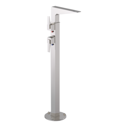 Rubinet 3FRSL Floor Mount Tub Filler