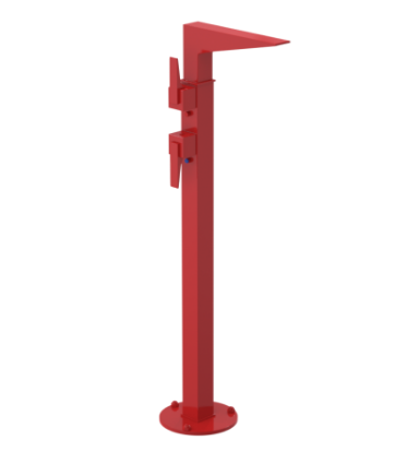 Rubinet 3FRSL Floor Mount Tub Filler