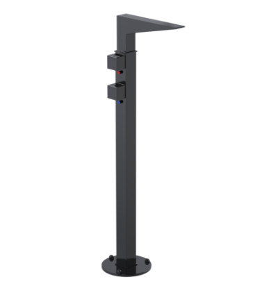 Rubinet 3FRSQ Floor Mount Tub Filler