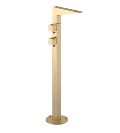 Rubinet 3FRSQ Floor Mount Tub Filler