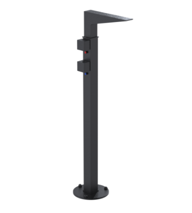 Rubinet 3FRSQ Floor Mount Tub Filler