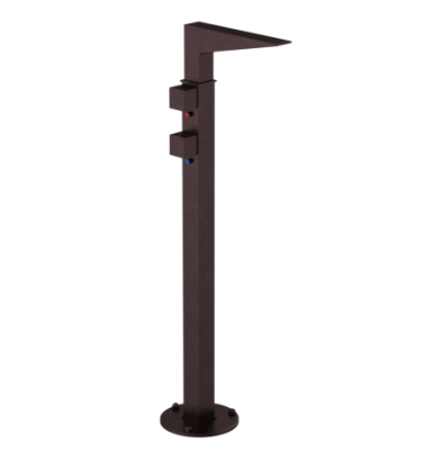Rubinet 3FRSQ Floor Mount Tub Filler