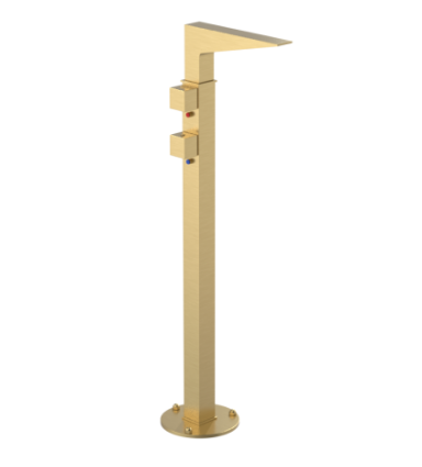 Rubinet 3FRSQ Floor Mount Tub Filler