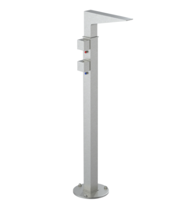Rubinet 3FRSQ Floor Mount Tub Filler