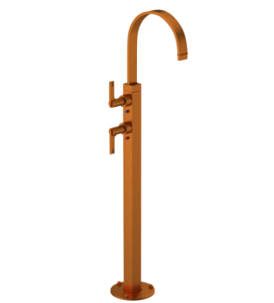 Rubinet 3FRTL Floor Mount Tub Filler