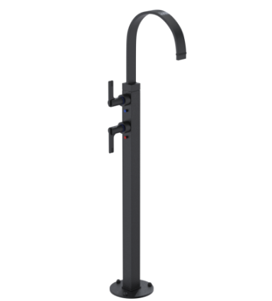 Rubinet 3FRTL Floor Mount Tub Filler