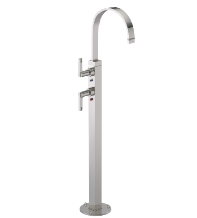 Rubinet 3FRTL Floor Mount Tub Filler