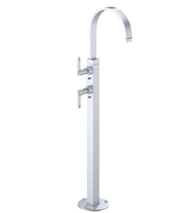 Rubinet 3FRTL Floor Mount Tub Filler