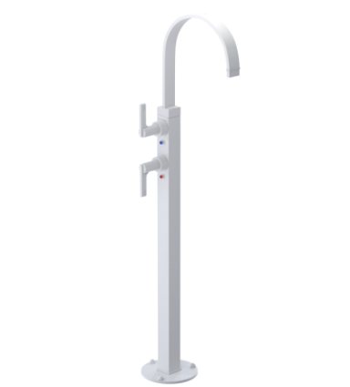 Rubinet 3FRTL Floor Mount Tub Filler