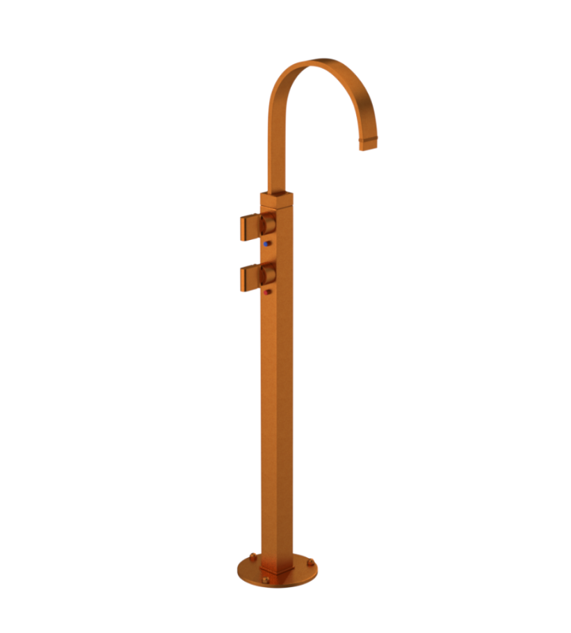 Rubinet 3FRTQ Floor Mount Tub Filler