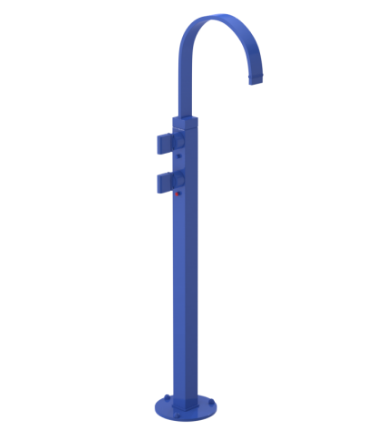 Rubinet 3FRTQ Floor Mount Tub Filler