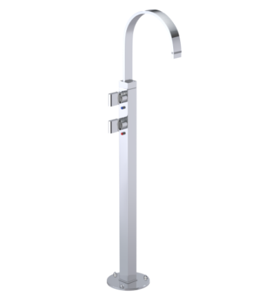 Rubinet 3FRTQ Floor Mount Tub Filler