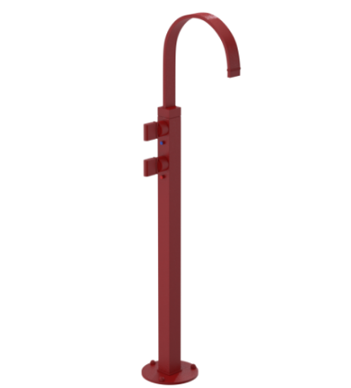 Rubinet 3FRTQ Floor Mount Tub Filler
