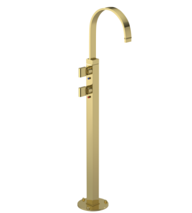 Rubinet 3FRTQ Floor Mount Tub Filler