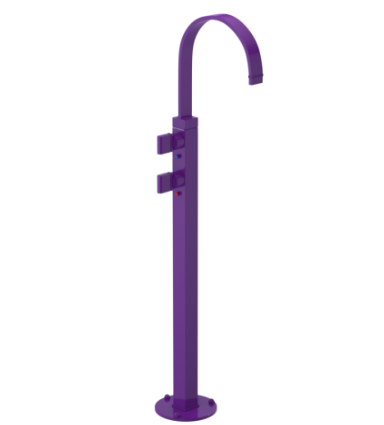 Rubinet 3FRTQ Floor Mount Tub Filler