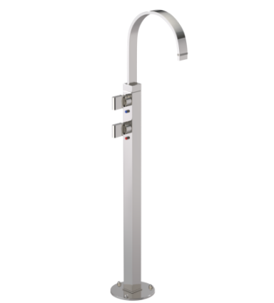 Rubinet 3FRTQ Floor Mount Tub Filler