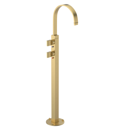 Rubinet 3FRTQ Floor Mount Tub Filler