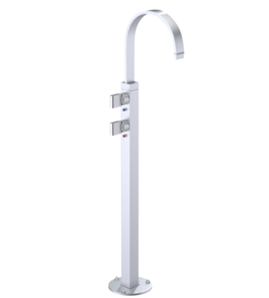 Rubinet 3FRTQ Floor Mount Tub Filler