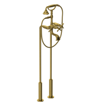 Rubinet 3FRVC Floor Mount Tub Filler With Hand Held Shower - Parent