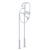 Rubinet 3FRVC Floor Mount Tub Filler With Hand Held Shower