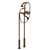 Rubinet 3FRVC Floor Mount Tub Filler With Hand Held Shower