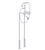 Rubinet 3FRVC Floor Mount Tub Filler With Hand Held Shower