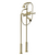 Rubinet 3FRVL Floor Mount Tub Filler With Hand Held Shower