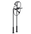 Rubinet 3FRVL Floor Mount Tub Filler With Hand Held Shower