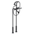 Rubinet 3FRVL Floor Mount Tub Filler With Hand Held Shower