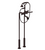 Rubinet 3FRVL Floor Mount Tub Filler With Hand Held Shower