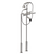 Rubinet 3FRVL Floor Mount Tub Filler With Hand Held Shower
