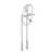 Rubinet 3FRVL Floor Mount Tub Filler With Hand Held Shower