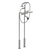 Rubinet 3FRVL Floor Mount Tub Filler With Hand Held Shower