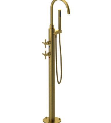 Rubinet 3GGLC Floor Mount Tub Filler With Hand Held Shower, Lasalle Spout - Parent