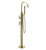 Rubinet 3GGLL Floor Mount Tub Filler with Hand Held Shower with La Salle Spout