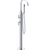 Rubinet 3GGLL Floor Mount Tub Filler with Hand Held Shower with La Salle Spout
