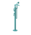 Rubinet 3GHOL Floor Mount Tub Filler with Hand Held Shower
