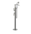 Rubinet 3GHOL Floor Mount Tub Filler with Hand Held Shower