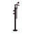 Rubinet 3GHOR Floor Mount Tub Filler With Hand Held Shower