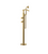 Rubinet 3GHOR Floor Mount Tub Filler With Hand Held Shower