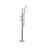 Rubinet 3GHOR Floor Mount Tub Filler With Hand Held Shower