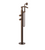 Rubinet 3GHOR Floor Mount Tub Filler With Hand Held Shower