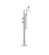 Rubinet 3GHOR Floor Mount Tub Filler With Hand Held Shower