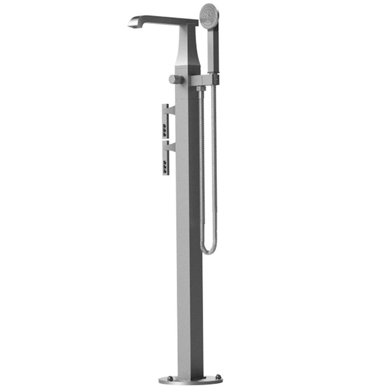 Rubinet 3GICL Floor Mount Tub Filler With Hand Held Shower - Parent