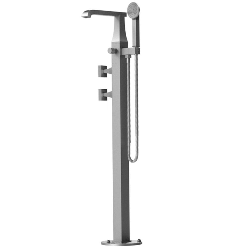 Rubinet 3GICQ Floor Mount Tub Filler With Hand Held Shower - Parent