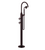 Rubinet 3GLAC Floor Mount Tub Filler With Hand Held Shower